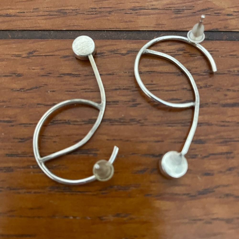 Custom Sterling silver earrings - Picture 3 of 3
